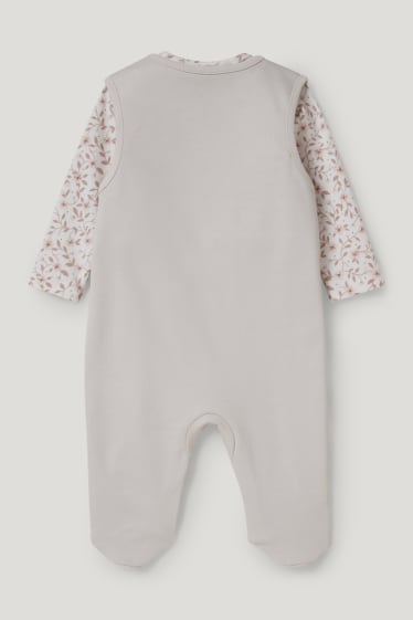 Baby Girls - Strampler-Set - 2 teilig - hellbeige