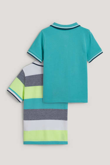 Toddler Boys - Multipack 2er - Poloshirt - türkis