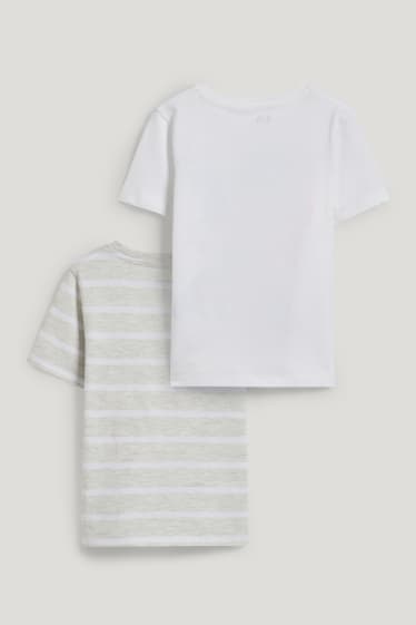 Exklusiv Online - Multipack 2er - Kurzarmshirt - weiß
