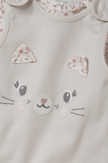 Baby Girls - Strampler-Set - 2 teilig - hellbeige