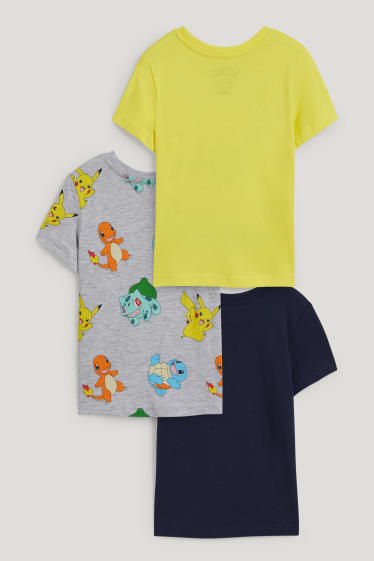 Exclusief online - Set van 3 - Pokémon - T-shirt - geel