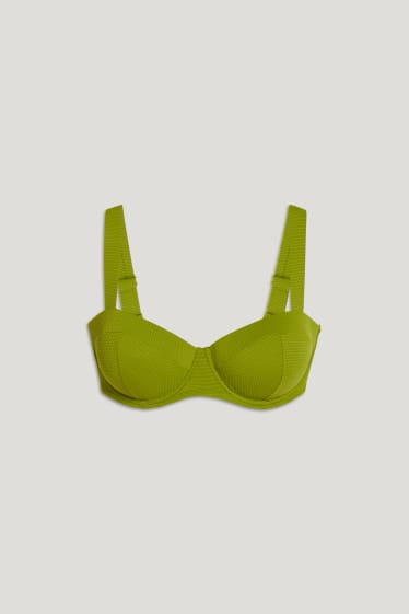 Femei - Top bikini cu armătură - vătuit - LYCRA® XTRA LIFE™ - verde deschis