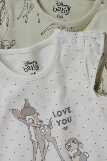 Bébé filles - Lot de 2 - Bambi - bodys bébé - blanc