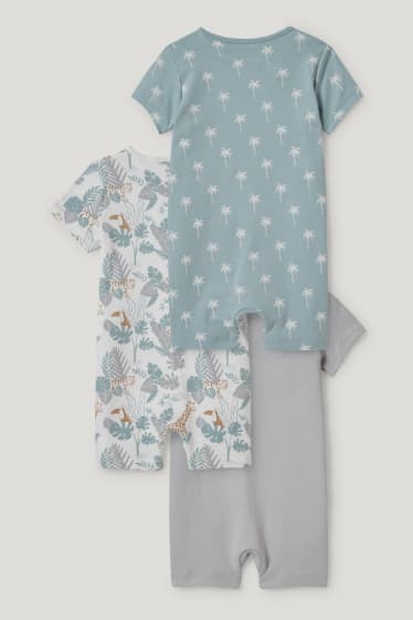 Baby Boys - Multipack 3er - Baby-Schlafanzug - grau