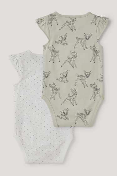 Bébé filles - Lot de 2 - Bambi - bodys bébé - blanc