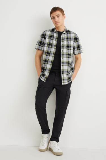 Hombre - Camisa - regular fit - kent - de cuadros - verde