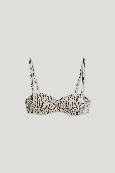 Femei - Top bikini cu armătură - vătuit - LYCRA® XTRA LIFE™ - bej deschis