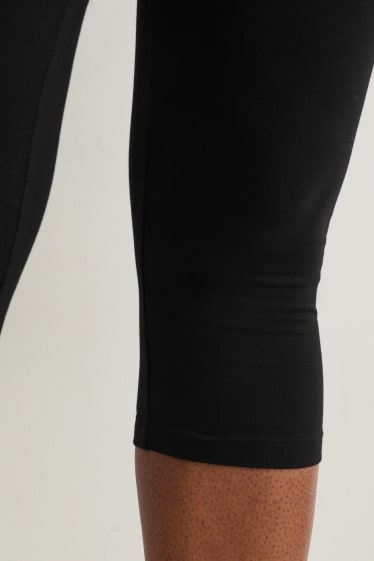 Damen - Capri-Leggings - schwarz