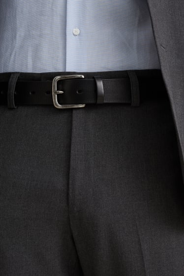 Hommes - Ceinture en cuir - noir