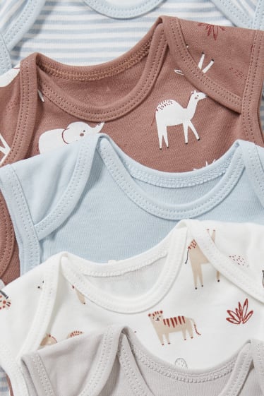 Baby Boys - Confezione da 5 - body neonati - marrone