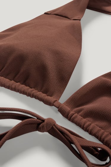 Femei - Top bikini - bustieră - vătuit - LYCRA® XTRA LIFE™ - maro închis