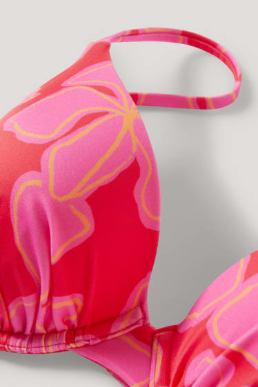 Femei - Top bikini cu armătură - vătuit - LYCRA® XTRA LIFE™ - roz