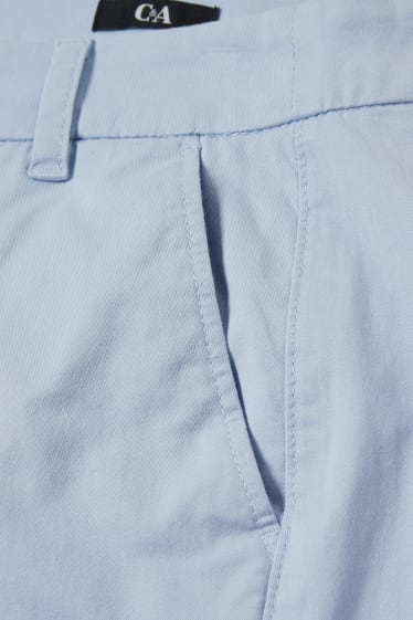 Damen - Basic-Bermudas - Mid Waist - hellblau