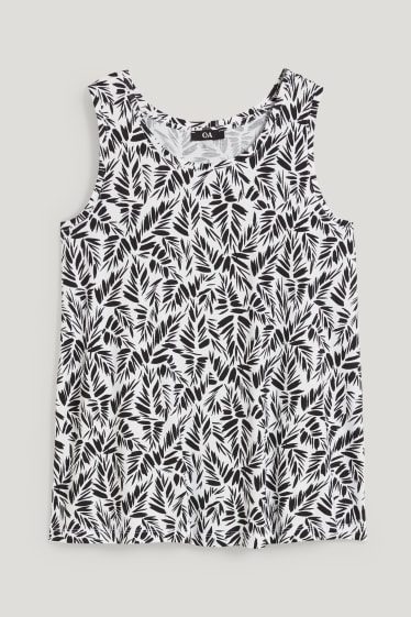 Donna - Top basic - nero / bianco