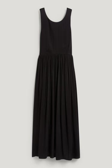 Women - Basic fit & flare dress - black