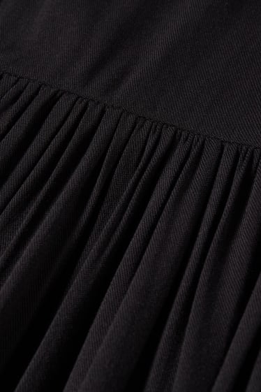 Women - Basic fit & flare dress - black