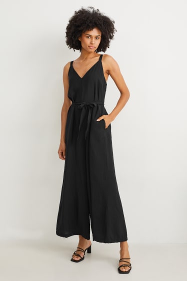 Damen - Jumpsuit - schwarz