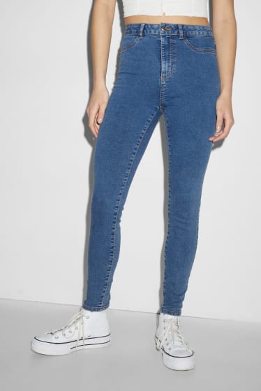 Clockhouse femme - CLOCKHOUSE - super skinny jean - high waist - jean bleu