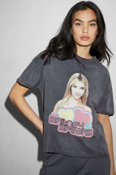 Clockhouse Girls - CLOCKHOUSE - T-Shirt - Britney Spears - grijs