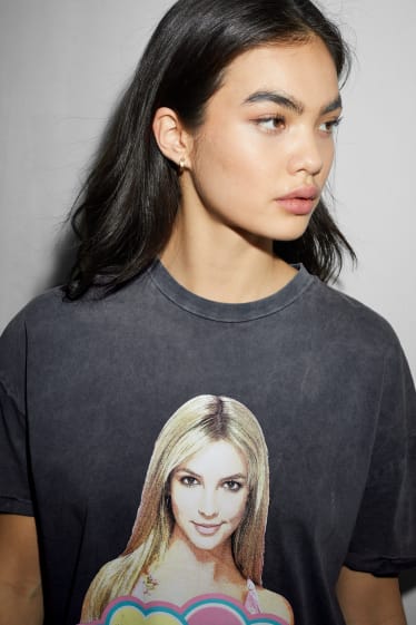 Clockhouse Girls - CLOCKHOUSE - T-Shirt - Britney Spears - grijs