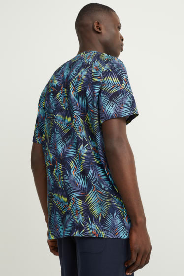 Hombre - Camiseta - azul oscuro