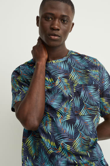 Hombre - Camiseta - azul oscuro