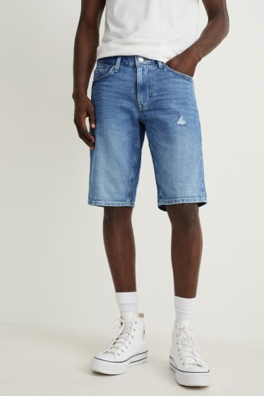 Heren - Korte spijkerbroek - LYCRA® - jeanslichtblauw
