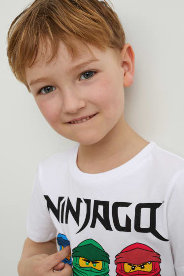 Online exclusive - Lego Ninjago - set - T-shirt, top, swim shorts and towel - green / dark blue