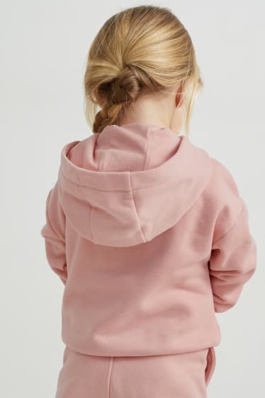 Toddler Girls - Zip-through sweatshirt with hood - rose
