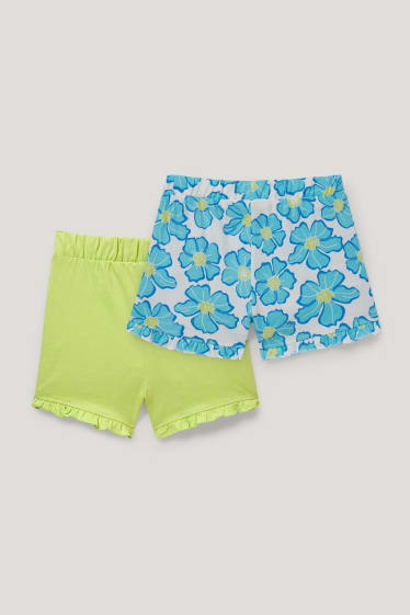 Exclusief online - Set van 2 - shorts - lichtgroen