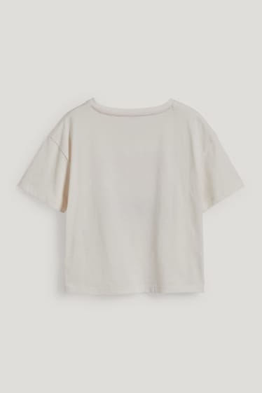 Bambine: - Maglia a maniche corte - bianco crema