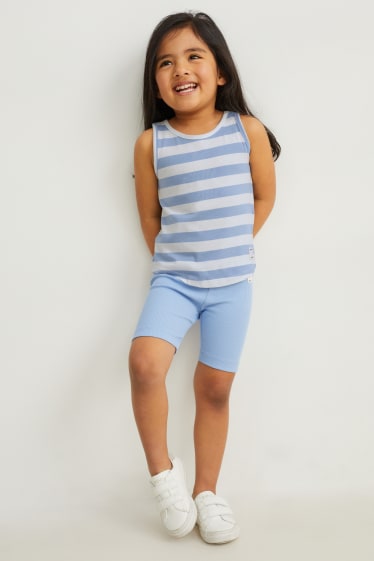 Toddler Girls - Multipack 2er - Top - blau / weiß