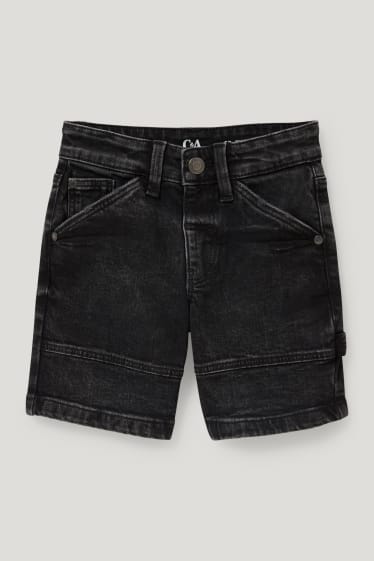 Toddler Boys - Korte spijkerbroek - jeansdonkergrijs