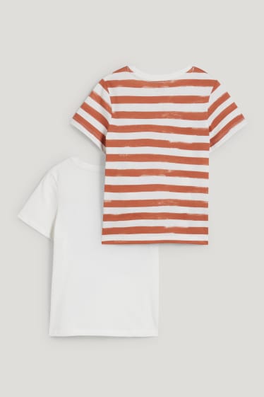 Toddler Boys - Multipack 2er - Kurzarmshirt - cremeweiss