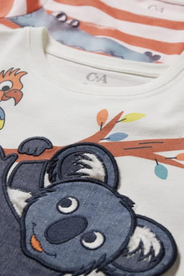 Toddler Boys - Multipack 2er - Kurzarmshirt - cremeweiss