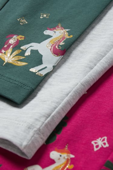 Toddler Girls - Multipack 3er - Einhorn - Leggings - grün