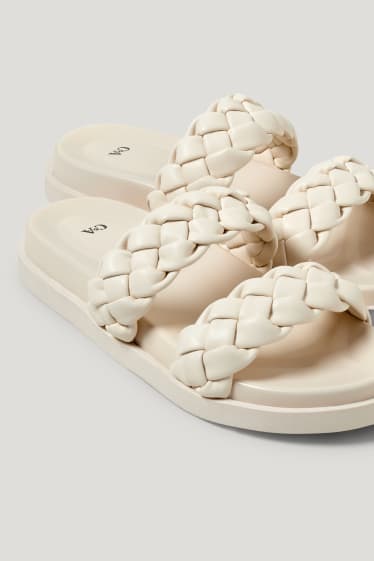 Mujer - Sandalias - polipiel - blanco roto