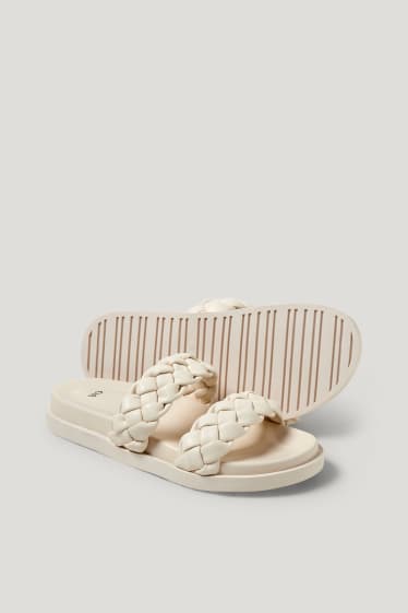 Mujer - Sandalias - polipiel - blanco roto