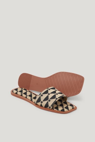 Mujer - Sandalias - estampadas - negro
