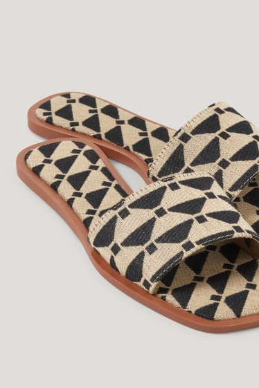 Mujer - Sandalias - estampadas - negro