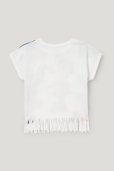 Toddler Girls - Minnie Maus - Kurzarmshirt - cremeweiss
