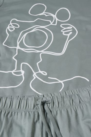 Femei - Pijama scurtă - Mickey Mouse - verde