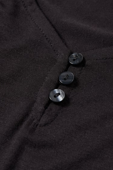 Donna - Pigiama di viscosa - nero