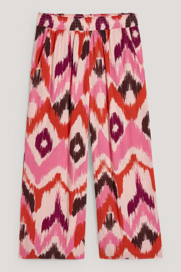 Dames - Pyjamabroek - met patroon - roze