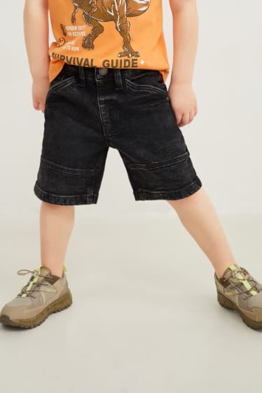 Toddler Boys - Korte spijkerbroek - jeansdonkergrijs