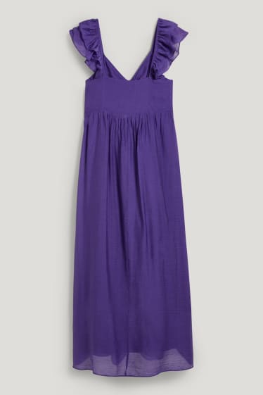 Damen - Empirekleid - lila