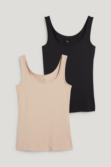 Donna - Confezione da 2 - top - beige