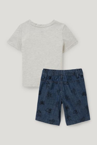 Toddler Boys - Paw Patrol - set - T-shirt en korte broek - 3-delig - licht grijs-mix