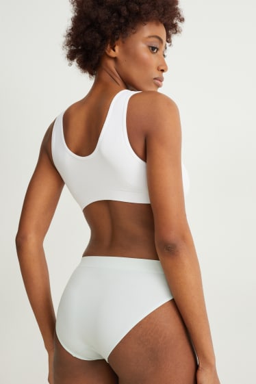 Damen - Multipack 3er - Slip - seamless - LYCRA® - hellblau