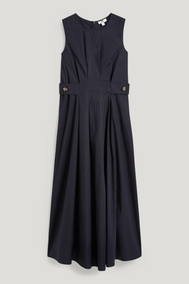 Damen - Fit & Flare Kleid - dunkelblau